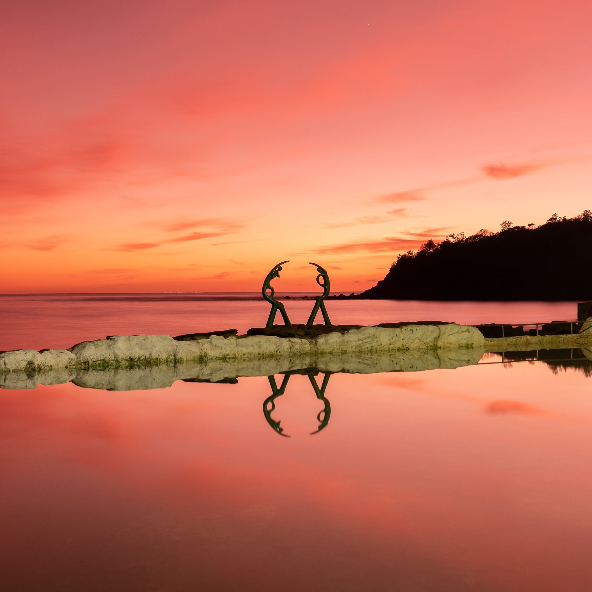 Fairy Bower Serenity: Sunrise over the Sculptures